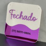 Placa Aberto/Fechado